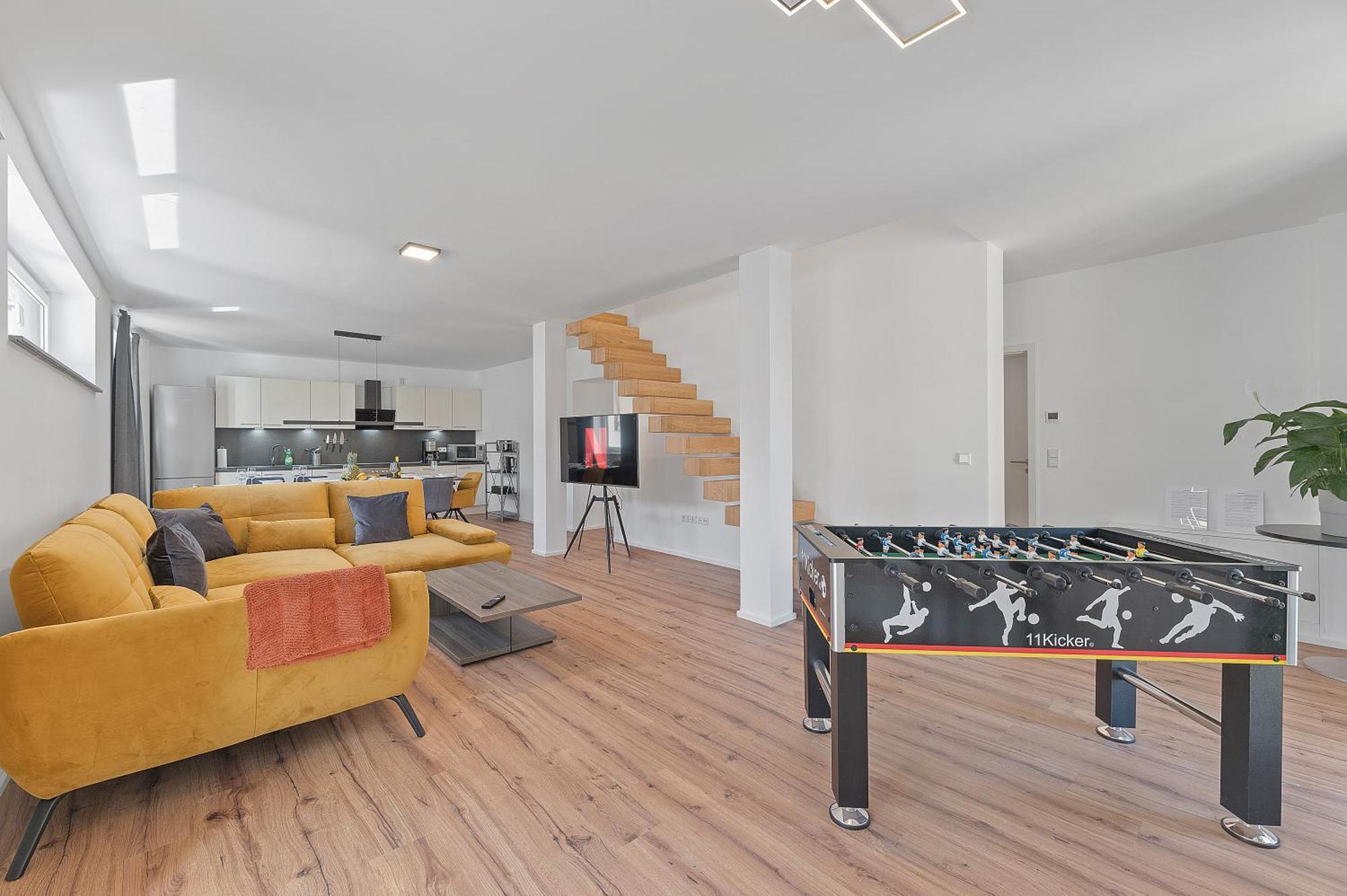 Golden Home With Barbecue, Yoga, Football Table Sinsheim Dış mekan fotoğraf